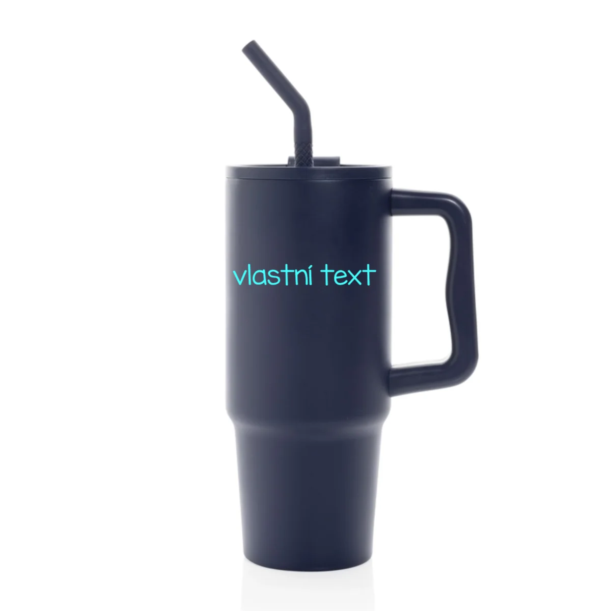 Vlastní text na termosku s barevným víčkem (obrázek 5)