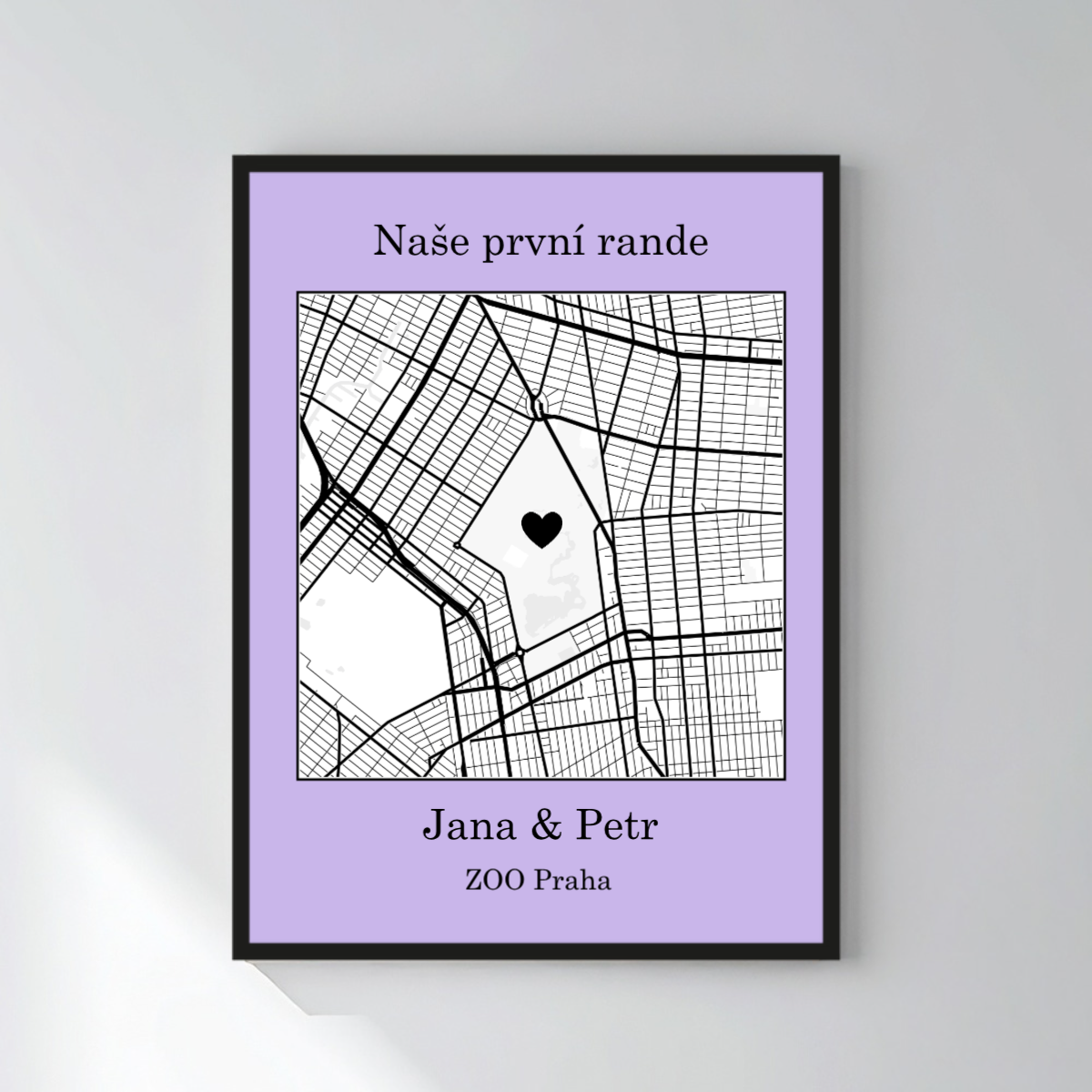 Personalizovaný magický fotoobraz v rámu - 30x40 - mapa (obrázek 6)