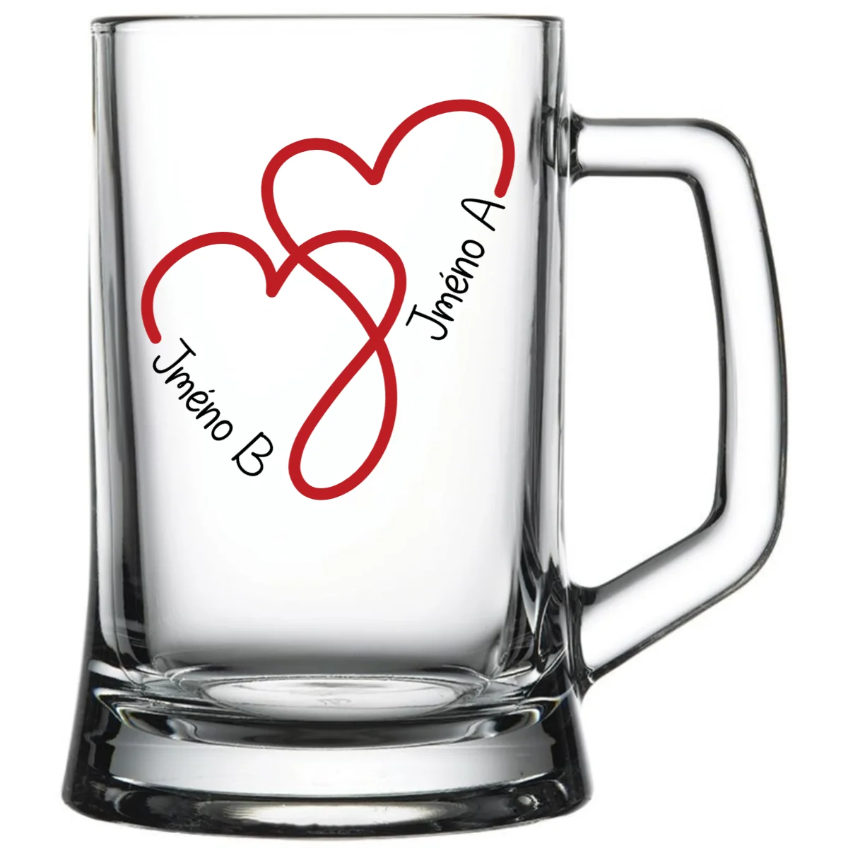 Pivní sklenice pro zamilované