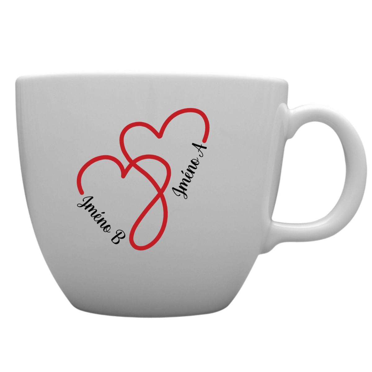 Personalizovaný MEGA XXL keramický hrnek 1000 ml pro zamilované