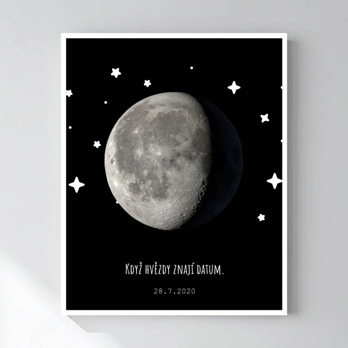 Personalizovaný magický fotoobraz v rámu - 40x50 - měsíční fáze (obrázek 6)