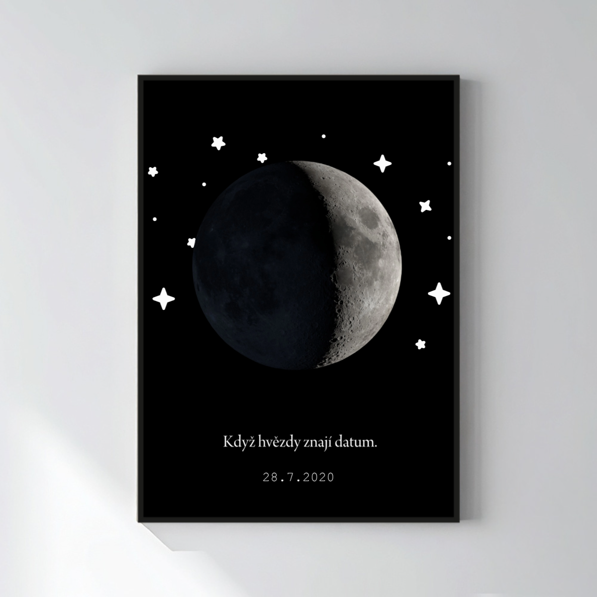 Personalizovaný magický fotoobraz v rámu - 50x70 - měsíční fáze (obrázek 7)