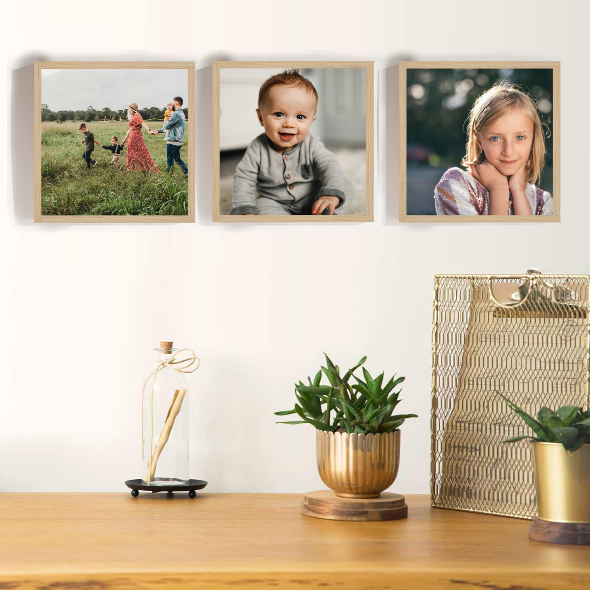 Personalizovaný magický fotoobraz v rámu - 3x čtverec 20x20 - fotografie (obrázek 3)