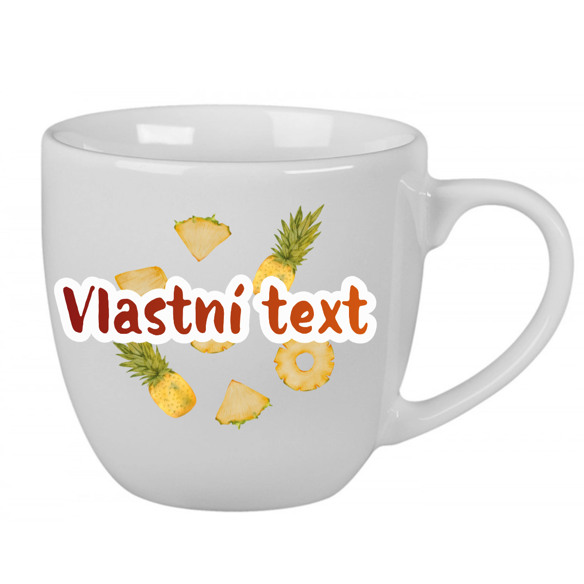 Personalizovaný keramický hrnek 400 ml s ovocem a textem (obrázek 3)