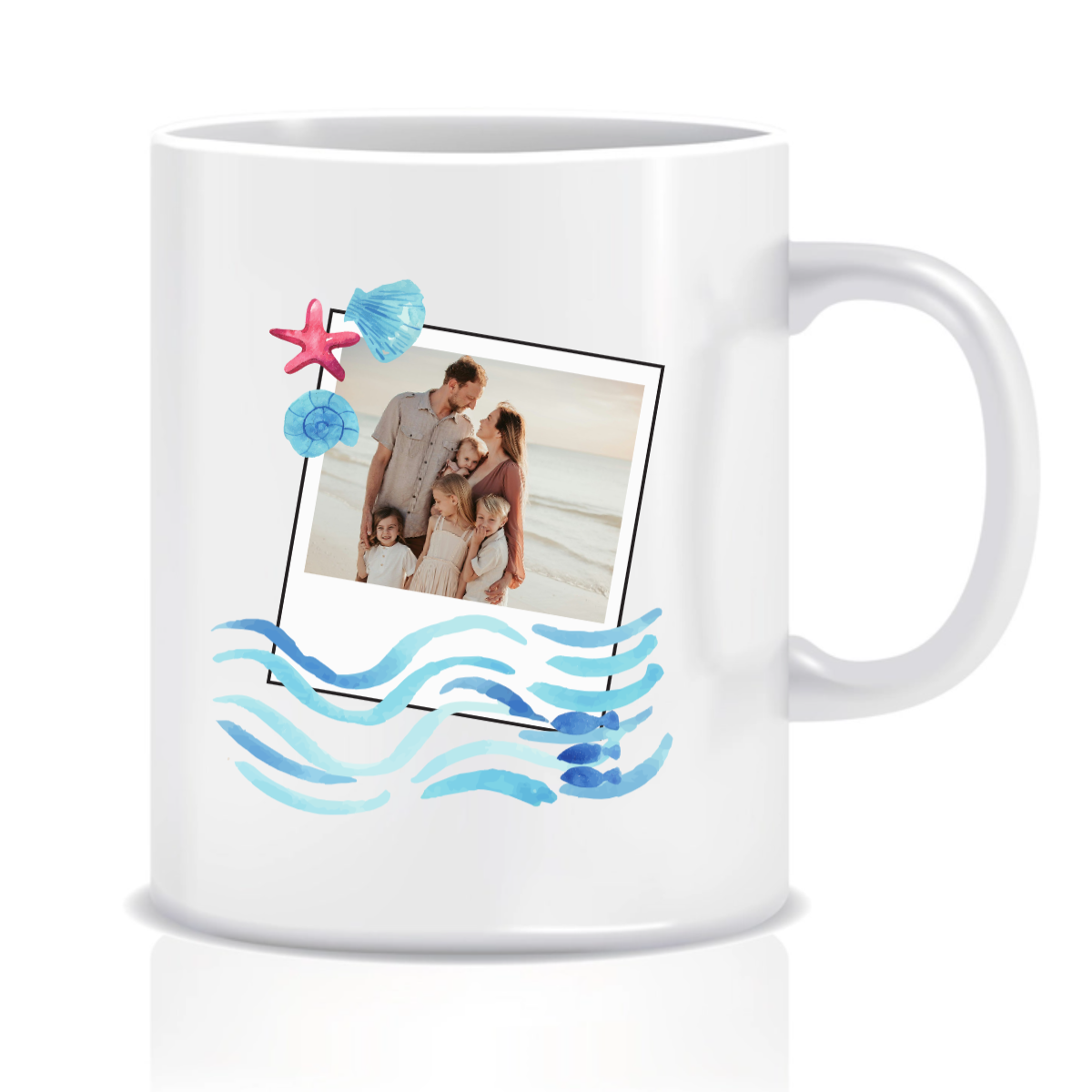 Personalizovaný klasický bílý keramický hrníček 300 ml s polaroidem z dovolené (obrázek 3)