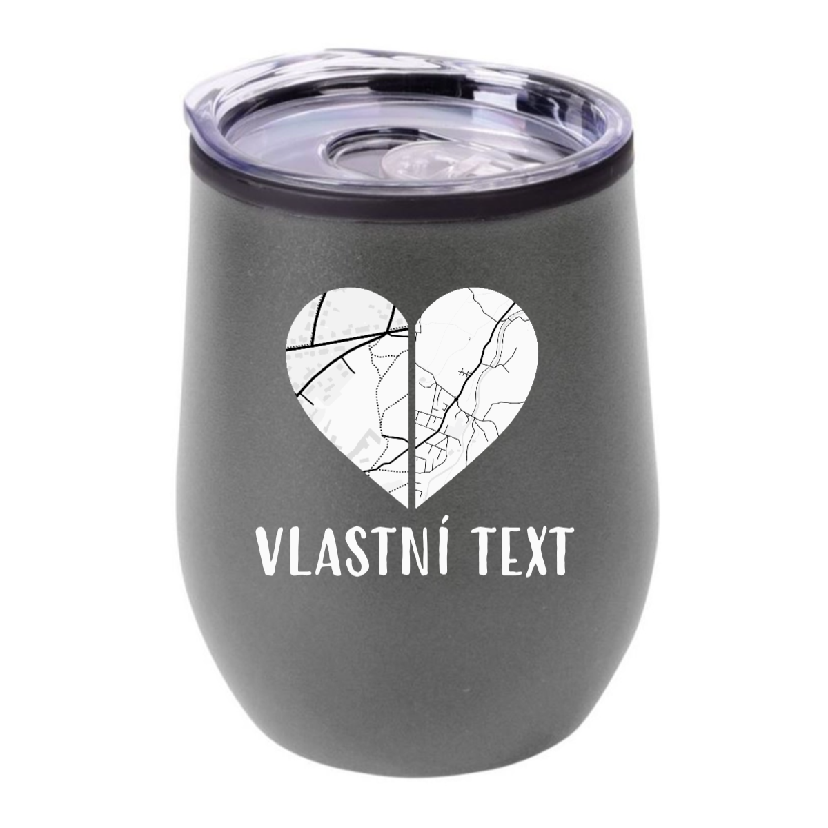 Personalizovaný termohrnek "bowl" - dvě mapy jako srdce (obrázek 5)