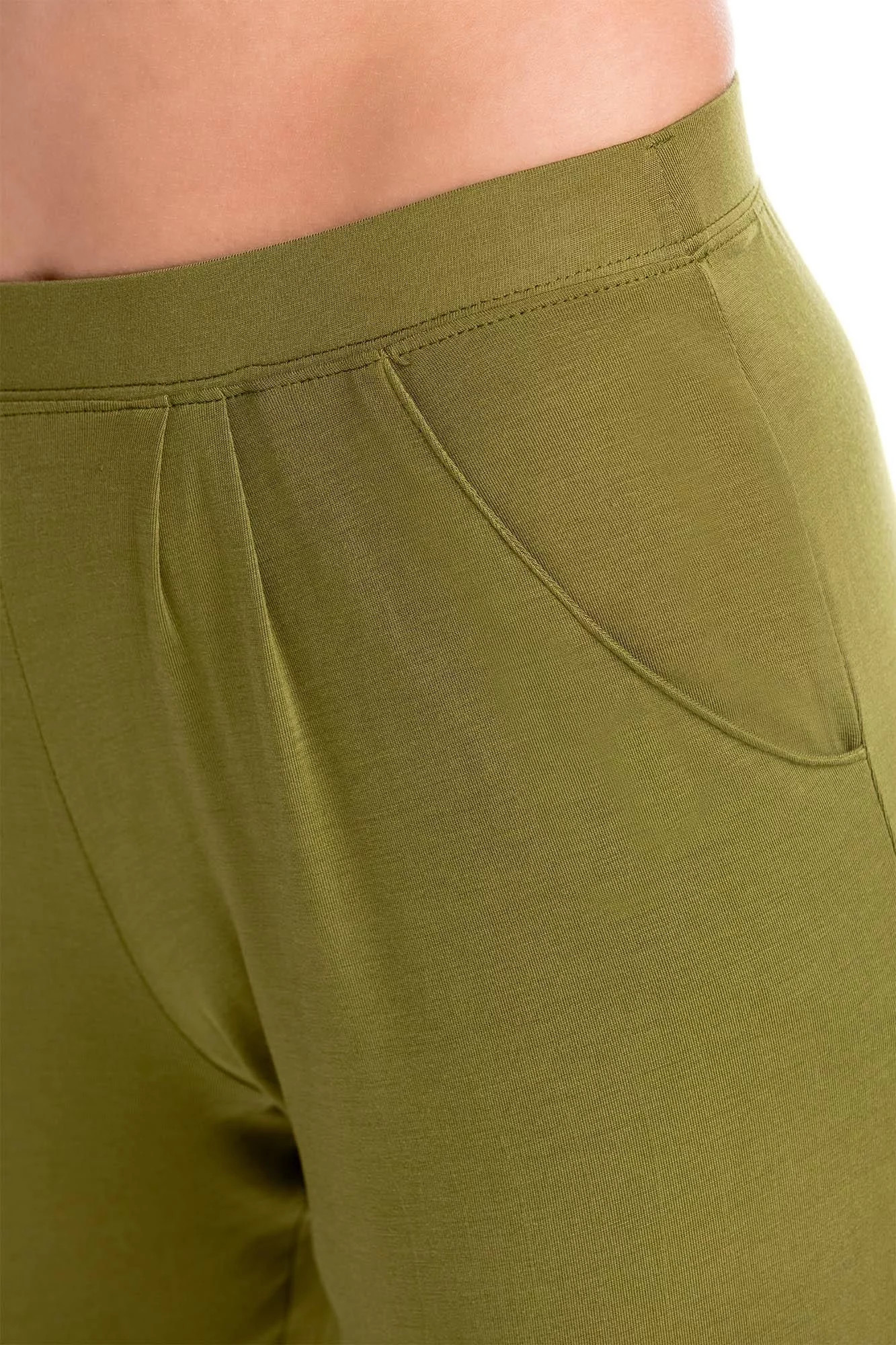 Dvoudílné dámské pyžamo 14123 M khaki (obrázek 3)