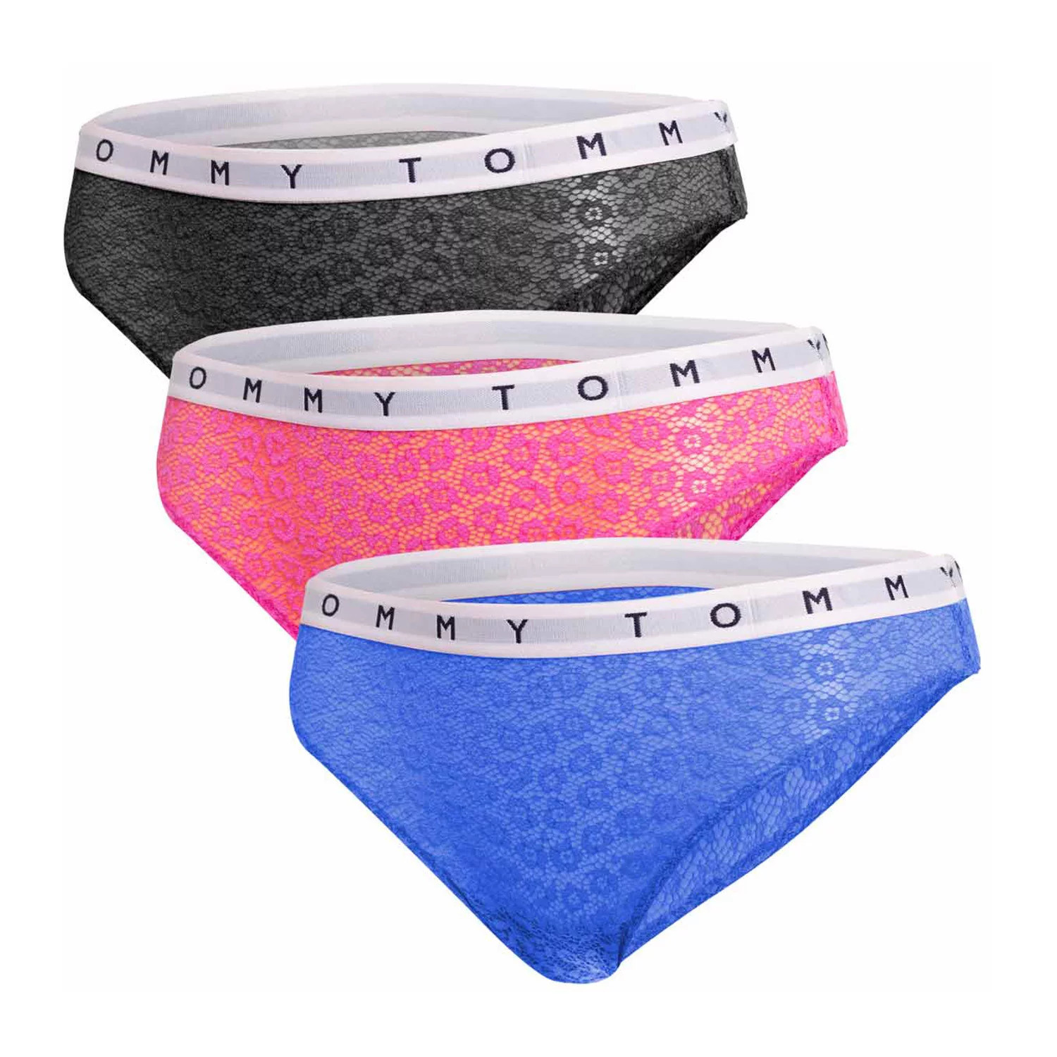 Dámské kalhotky Lace 3Pack UW0UW02522-0VH - Tommy Hilfiger L (obrázek 3)