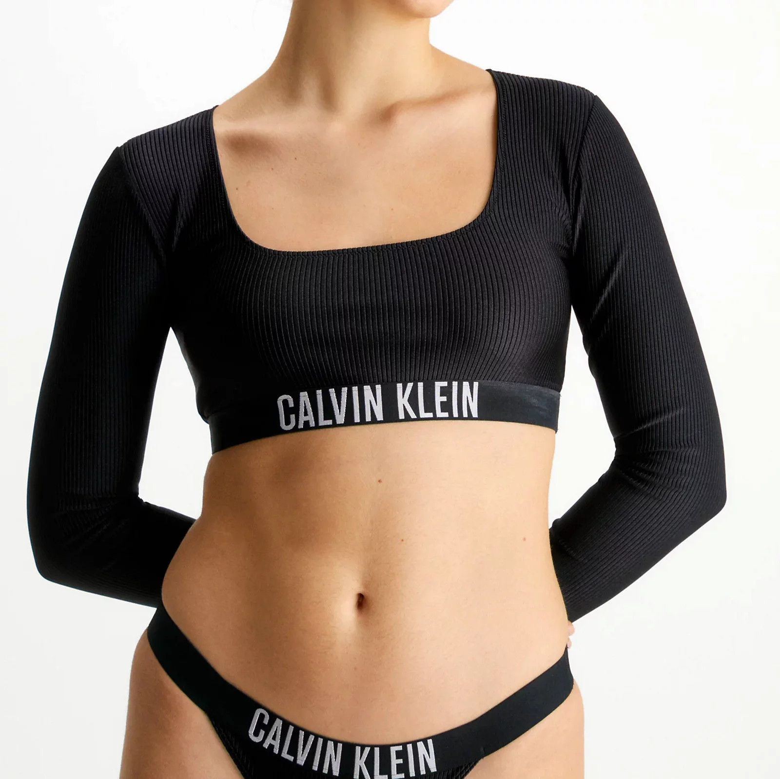 Dámský vrchní díl plavek Top KW0KW01979-BEH - Calvin Klein XS (obrázek 4)