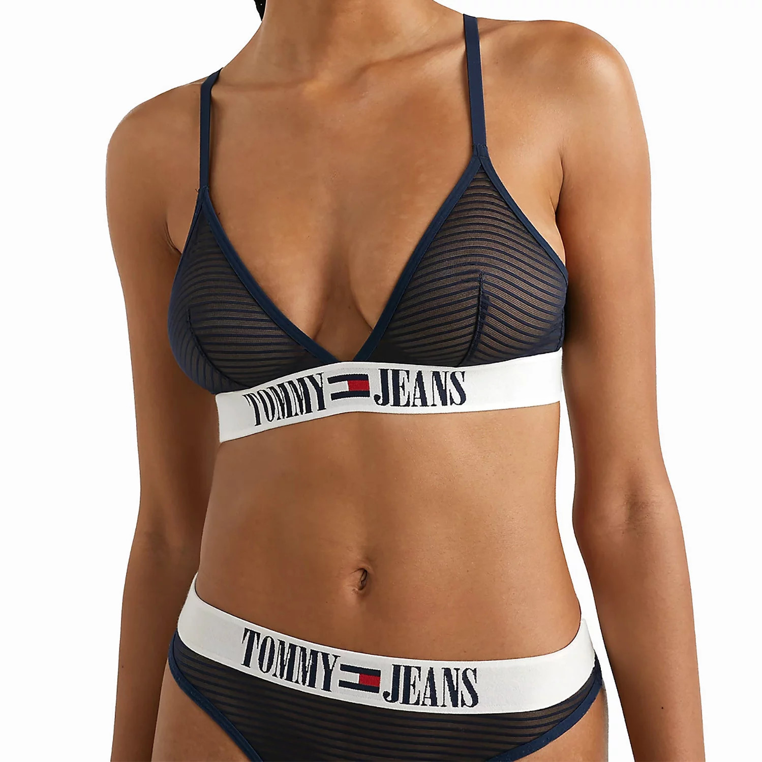 Dámská nevyztužená podprsenka Triangle UW0UW04569-C87 - Tommy Hilfiger L