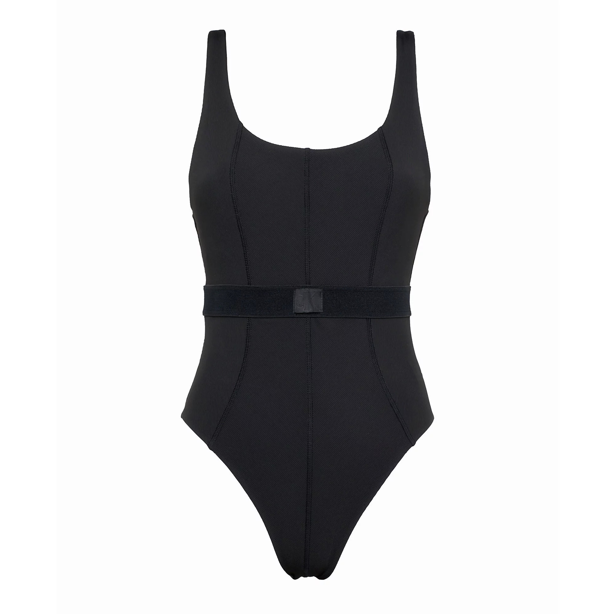 Dámské jednodílné plavky Monogram Rib KW0KW02151-BEH - Calvin Klein S (obrázek 3)