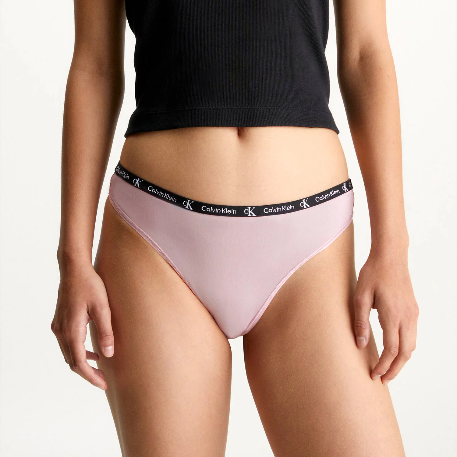 Dámská tanga Micro 1996 2Pack QD5035E-C4U - Calvin Klein L (obrázek 5)