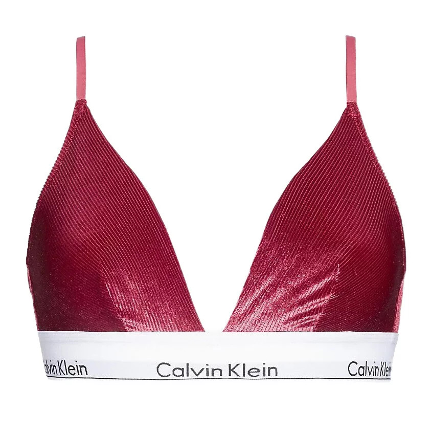 Dámská nevyztužená podprsenka Unlined Triangle QF5508E-2XV - Calvin Klein L