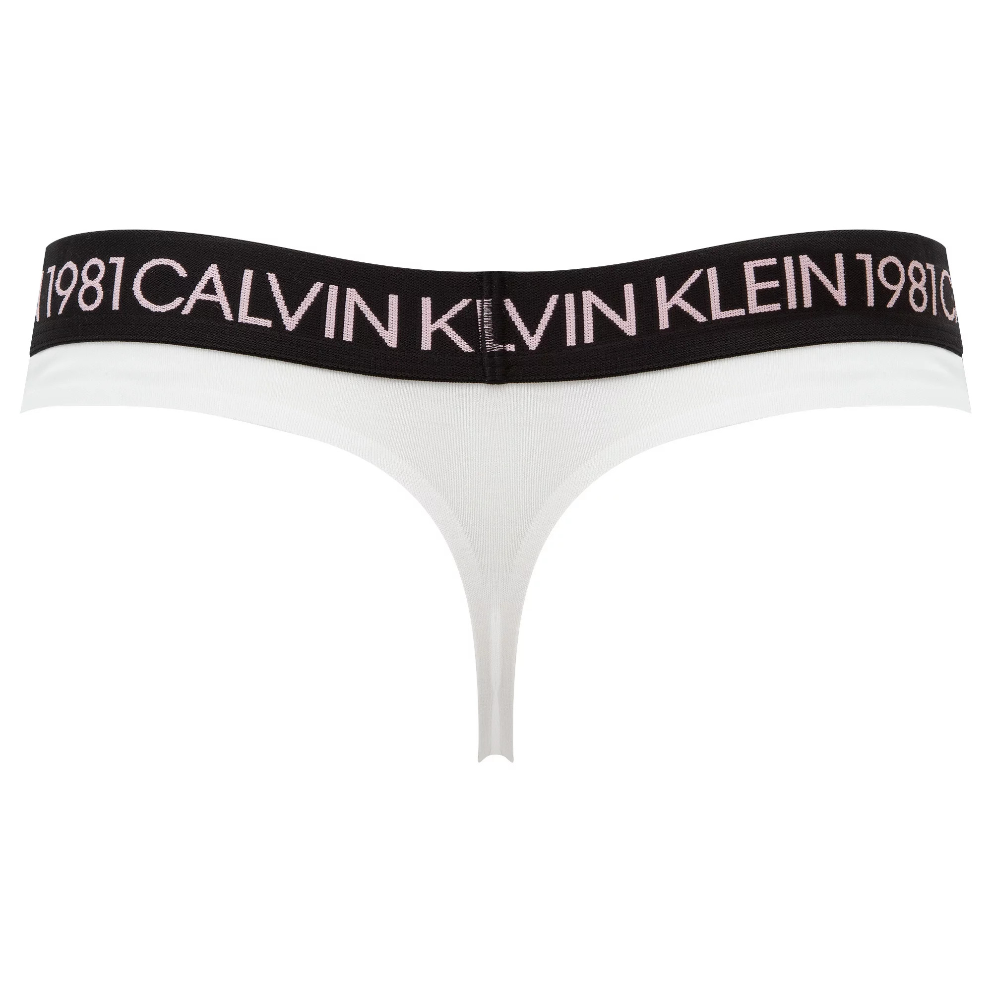 Dámská tanga QF5448E-100 - Calvin Klein M
