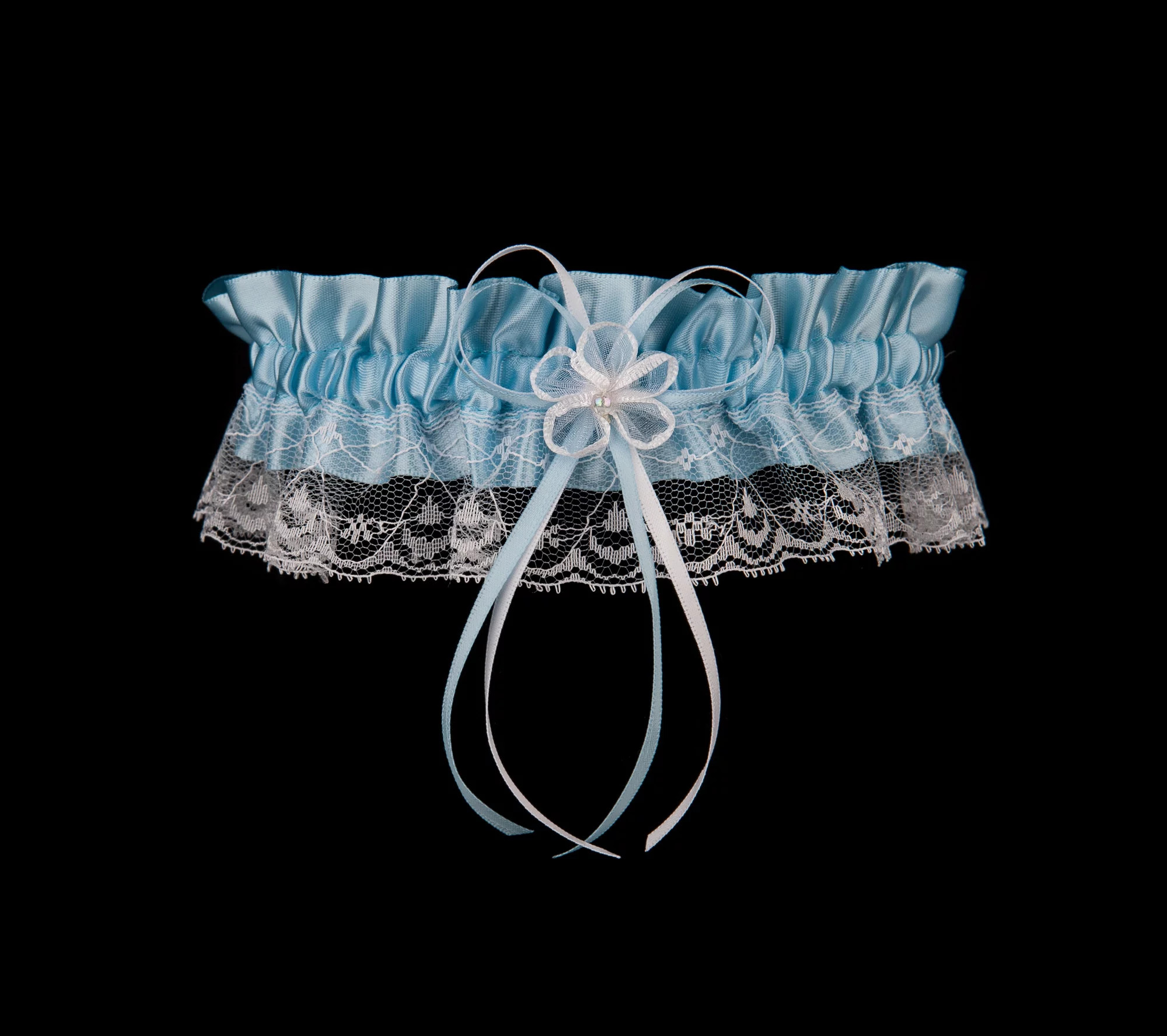 Podväzok PW-30 biely a modrý - Julimex UNI bílo-modrá