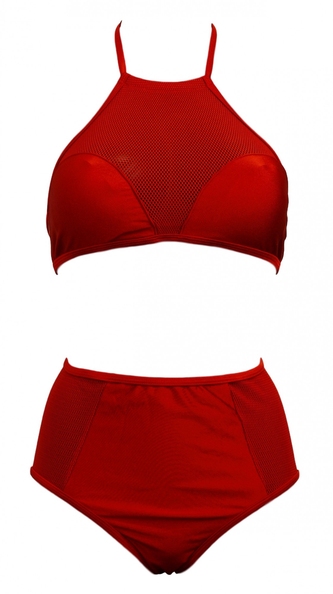 Levně Dvoudílné plavky červená S model 3202849 - Relleciga