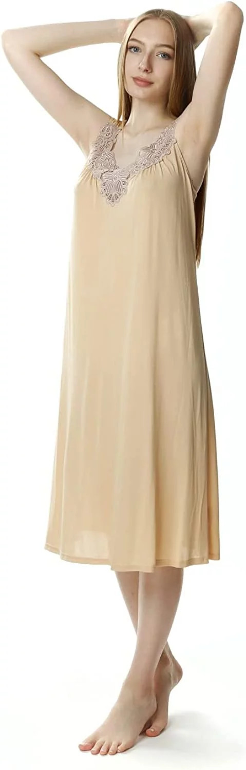 Dámská noční košile Roza 4114 - Mewa béžová 52