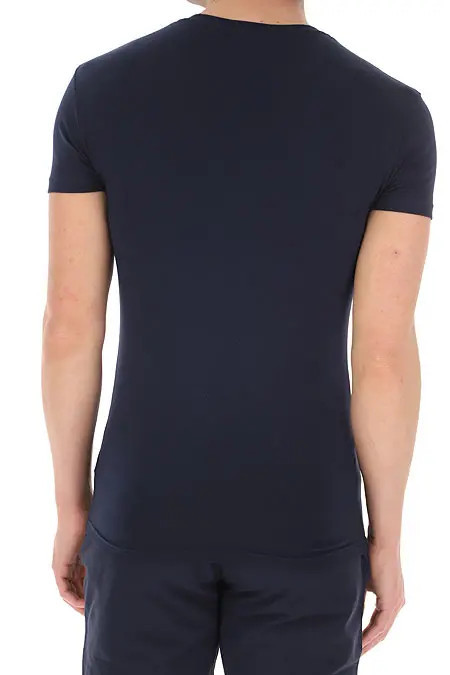 Pánské tričko 111035 1P516 00135 námořnická modrá - Emporio Armani černá XL