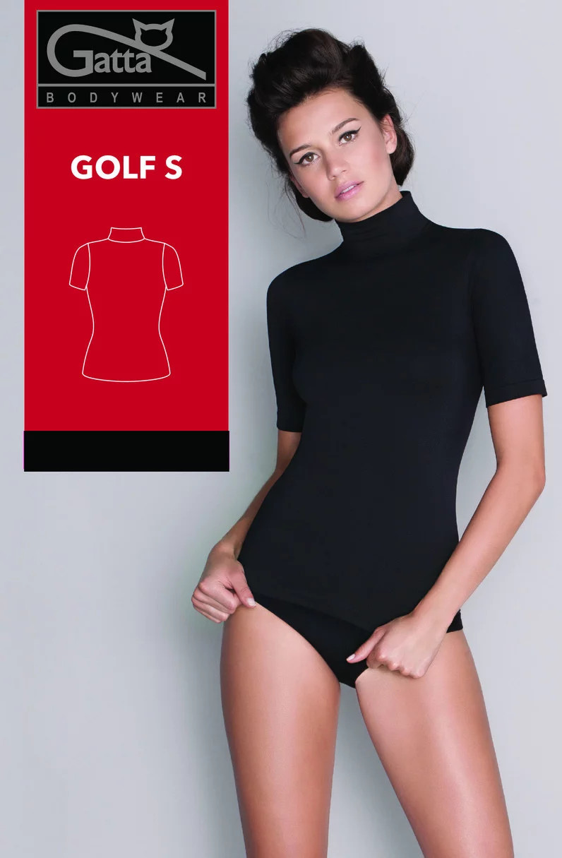 Dámske tričko s výstrihom 2456S Golf S - GATTA BODYWEAR S bílá