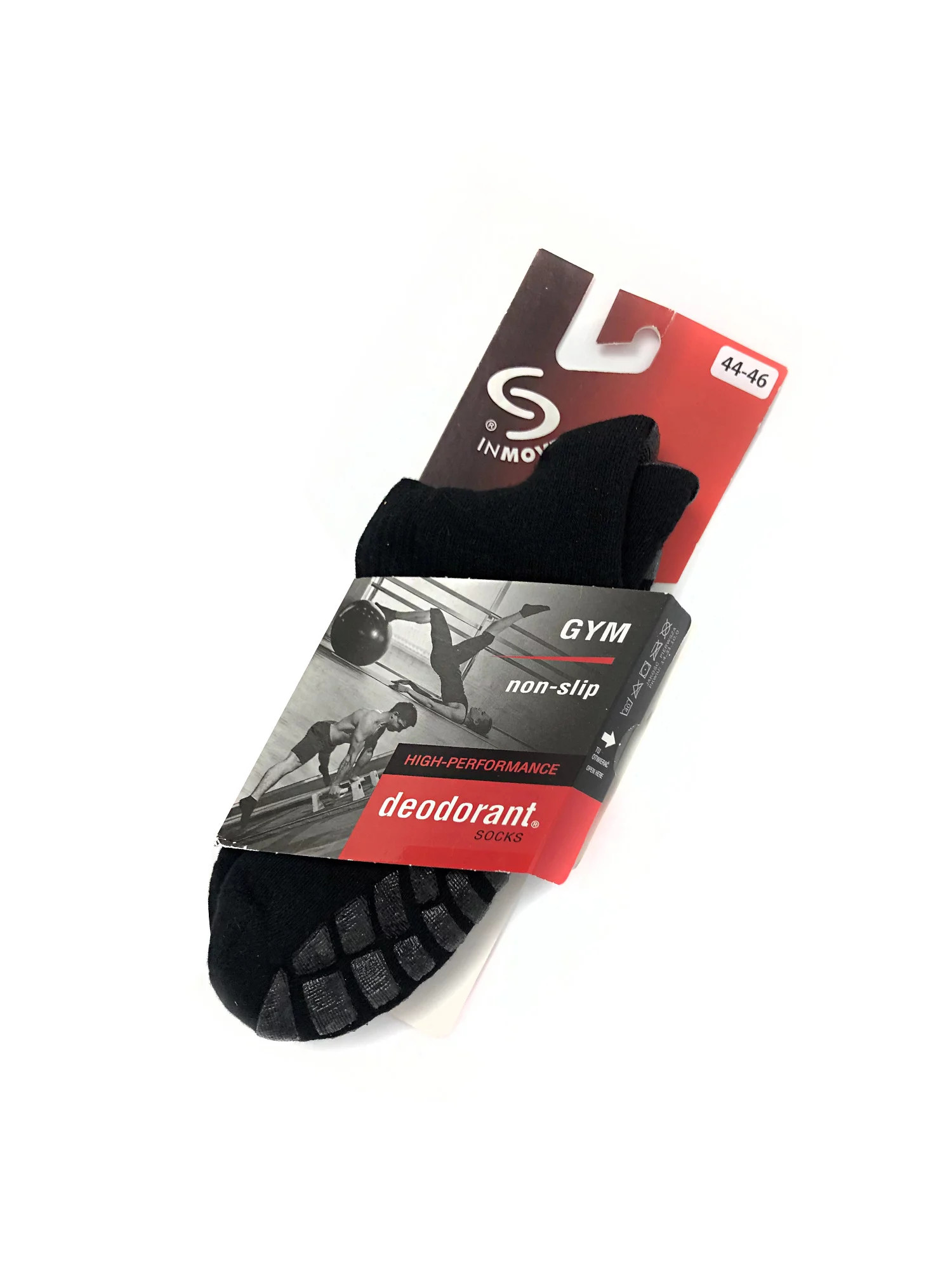 Ponožky GYM NON -SLIP - Inmowe 38/40 černá