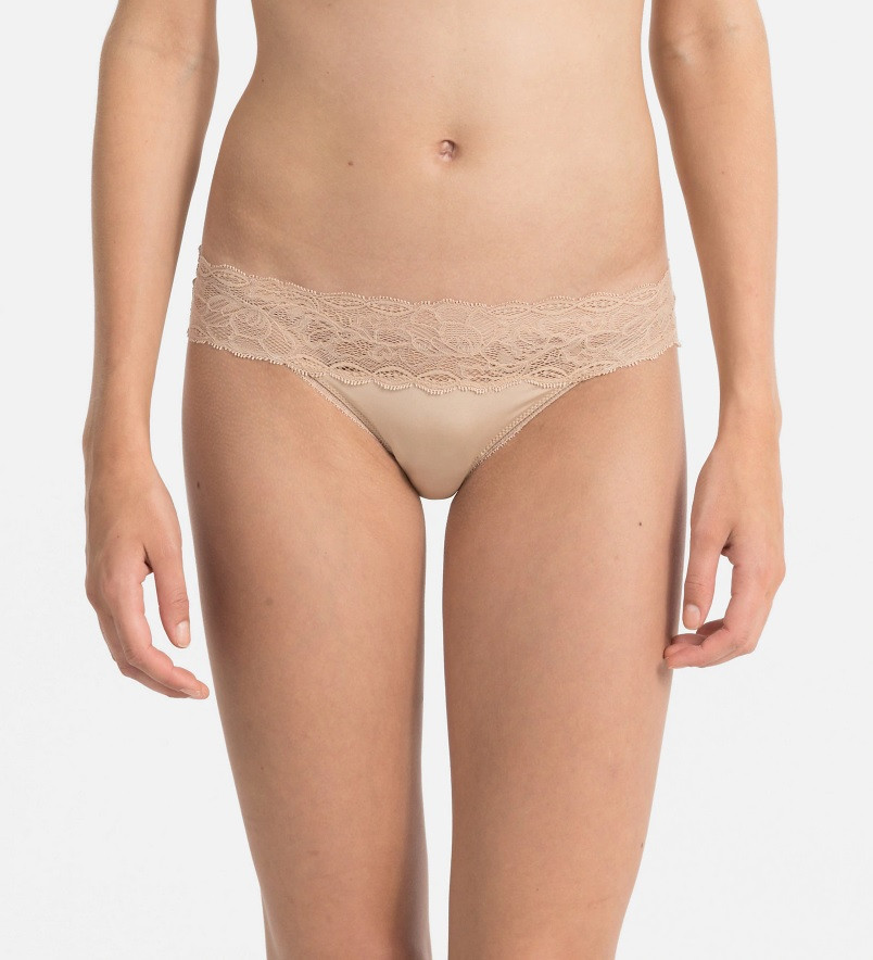 E-shop Dámske nohavičky QF1200E-GXB marhuľová - Calvin Klein XS tělová