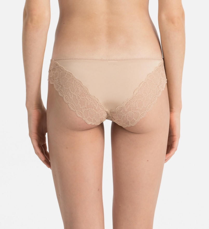 Dámské kalhotky QF1200E-GXB meruňková - Calvin Klein tělová XS