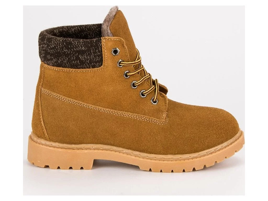 Dámské kožené traperky 37211C - Walkman shoes camel 41 (obrázek 7)