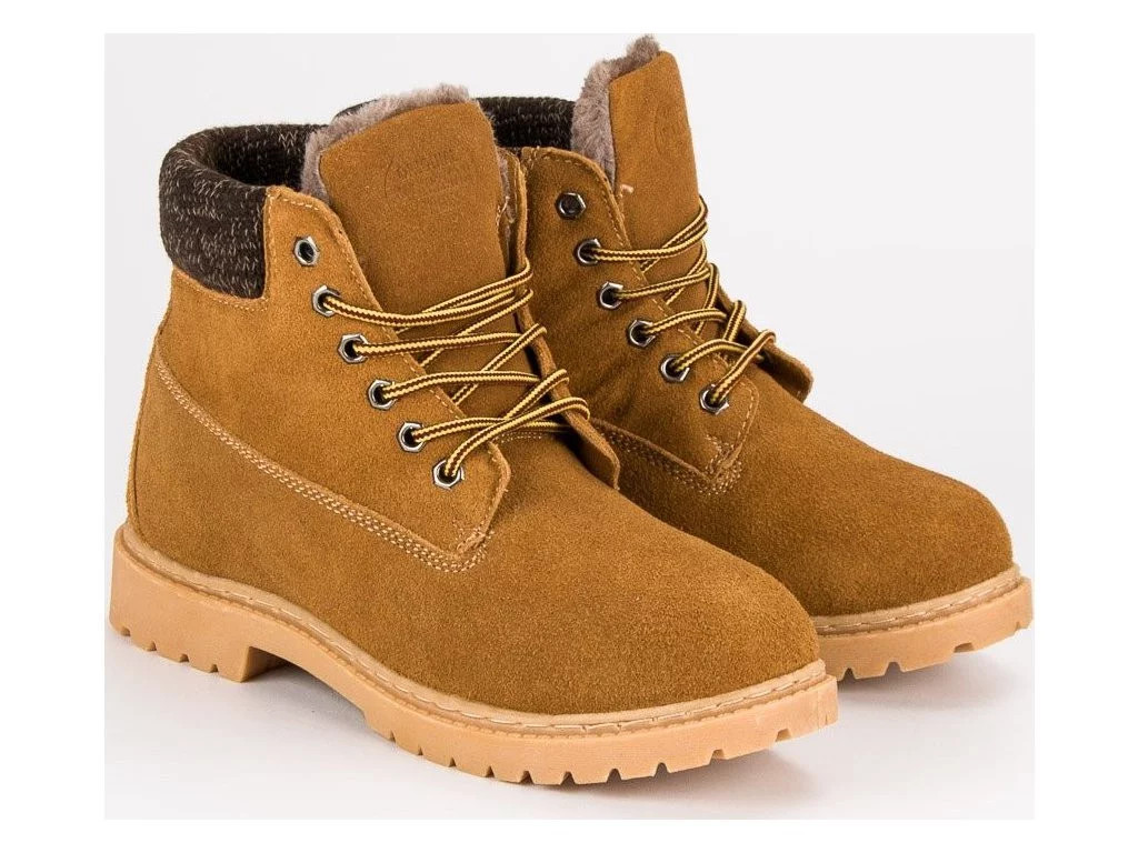 Dámské kožené traperky 37211C - Walkman shoes camel 41 (obrázek 5)