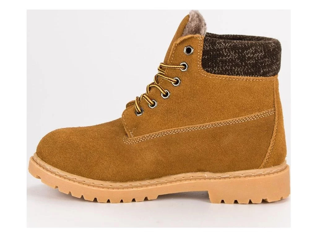 Dámské kožené traperky 37211C - Walkman shoes camel 41 (obrázek 3)