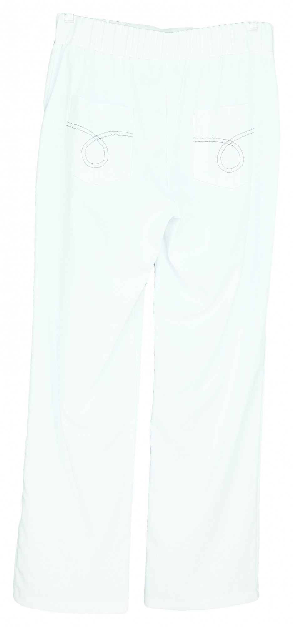 Dámské kalhoty v pase na gumu 0127 - Gonera bílá 38