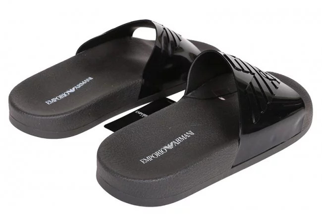 Pantofle X4PS02 černá - Emporio Armani černá 45 (obrázek 4)