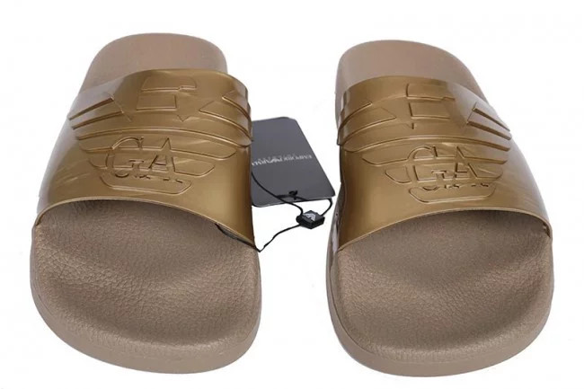 Pantofle X4PS02 zlatá - Emporio Armani zlatá 43 (obrázek 5)