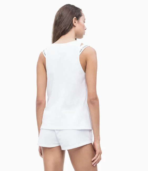 Dámské tílko KW0KW00699 bílá - Calvin Klein bílá S (obrázek 3)