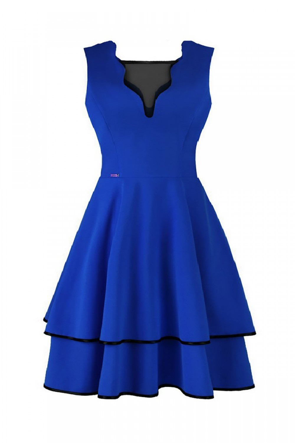 Dámské šaty Dona - Jersa 42 Královská modř