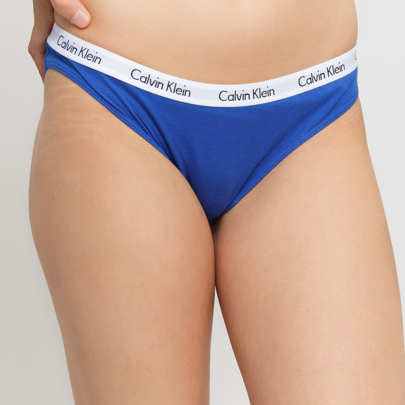 Kalhotky 3pcs QD3588E-YS7 černobílomodrá - Calvin Klein černo-bílo-modrá S