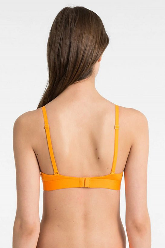 Podprsenka bez kostice QF4945E-5FQ oranžová - Calvin Klein oranžová S