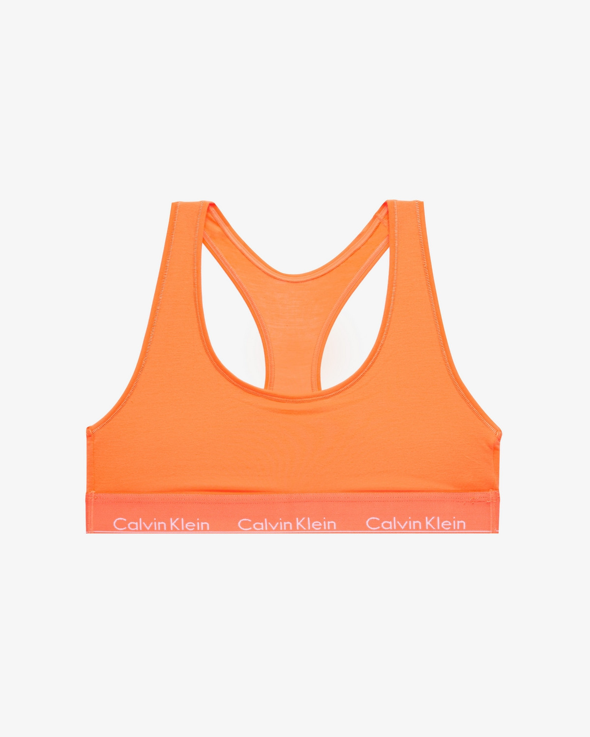 Sportovní podprsenka QF1659E-6TQ oranžová - Calvin Klein oranžová S