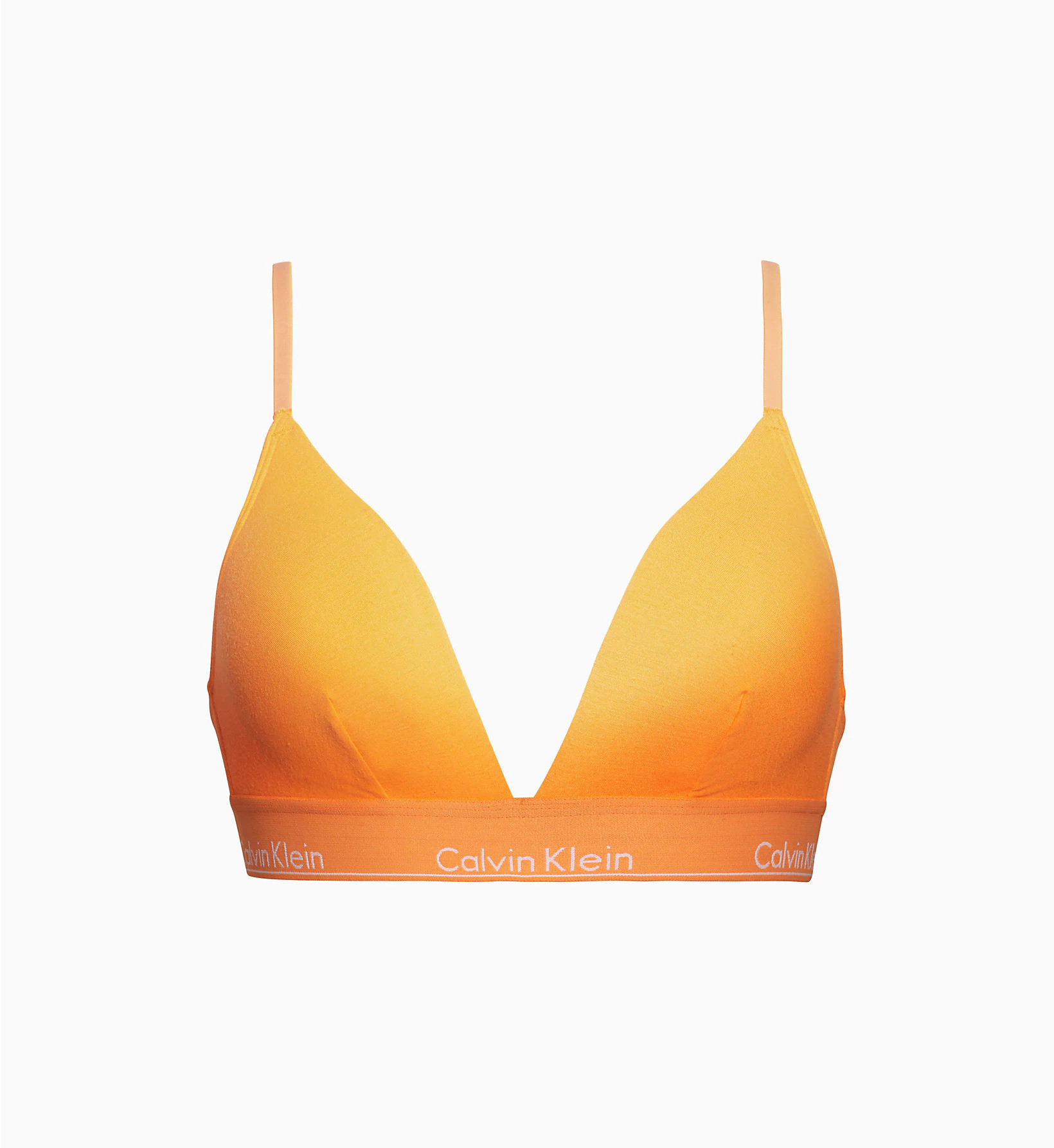 Podprsenka bez kostice QF4252E-6TQ oranžová - Calvin Klein oranžová XS