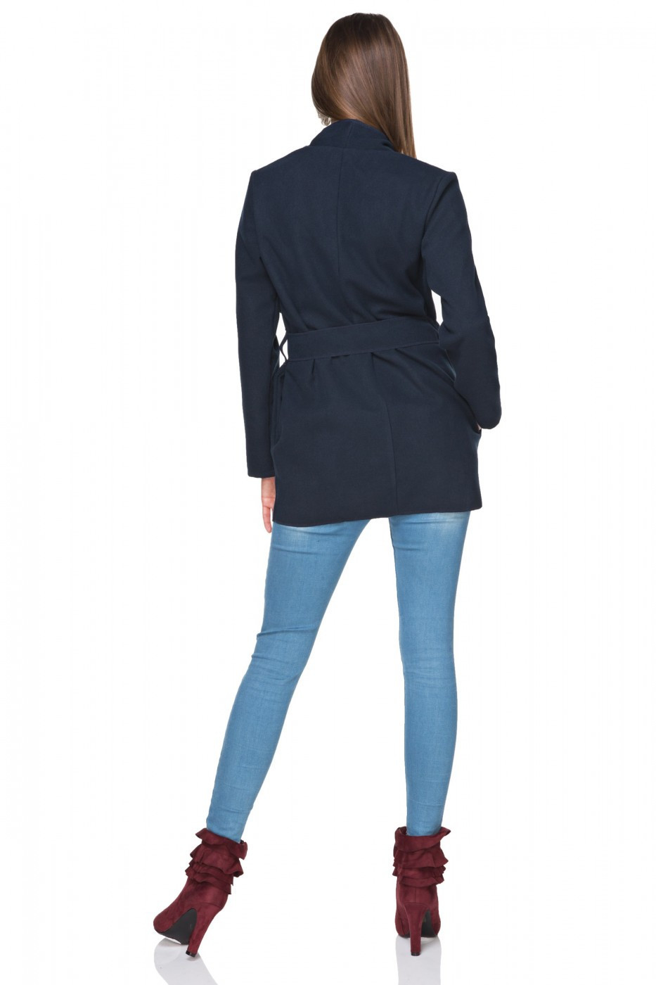 Dámský kabát plášť model 15270364 tmavě modrá 40/44 - Tessita