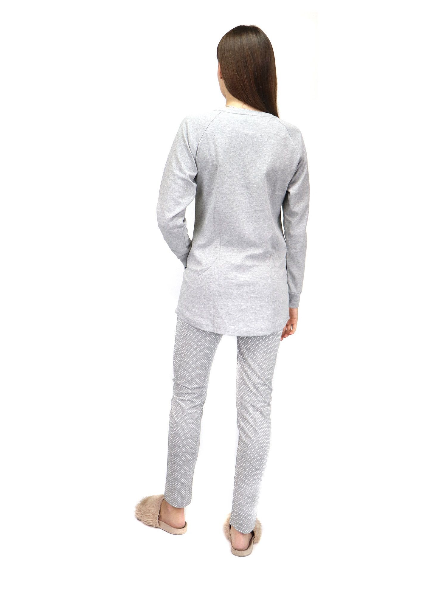 Dámské pyžamo FA6881PB šedá - Noidinotte šedá S