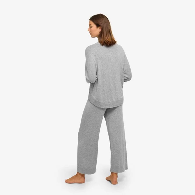 Dámské tričko na spaní QS6275E-020 šedá - Calvin Klein šedá S (obrázek 3)