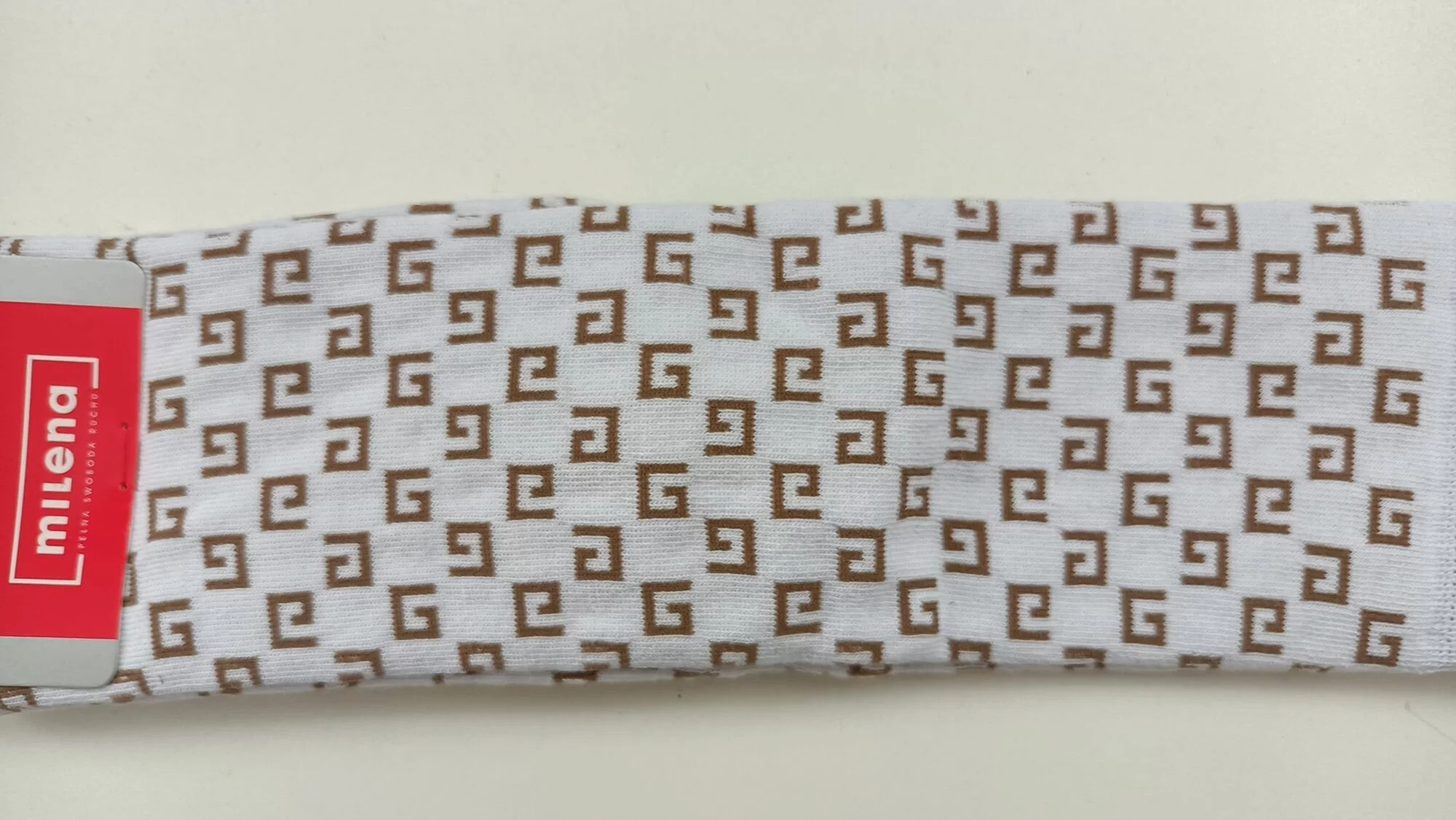 Dámske podkolienky 145/AC 017 Mix farieb - MILENA 37-41 bílá s potiskem