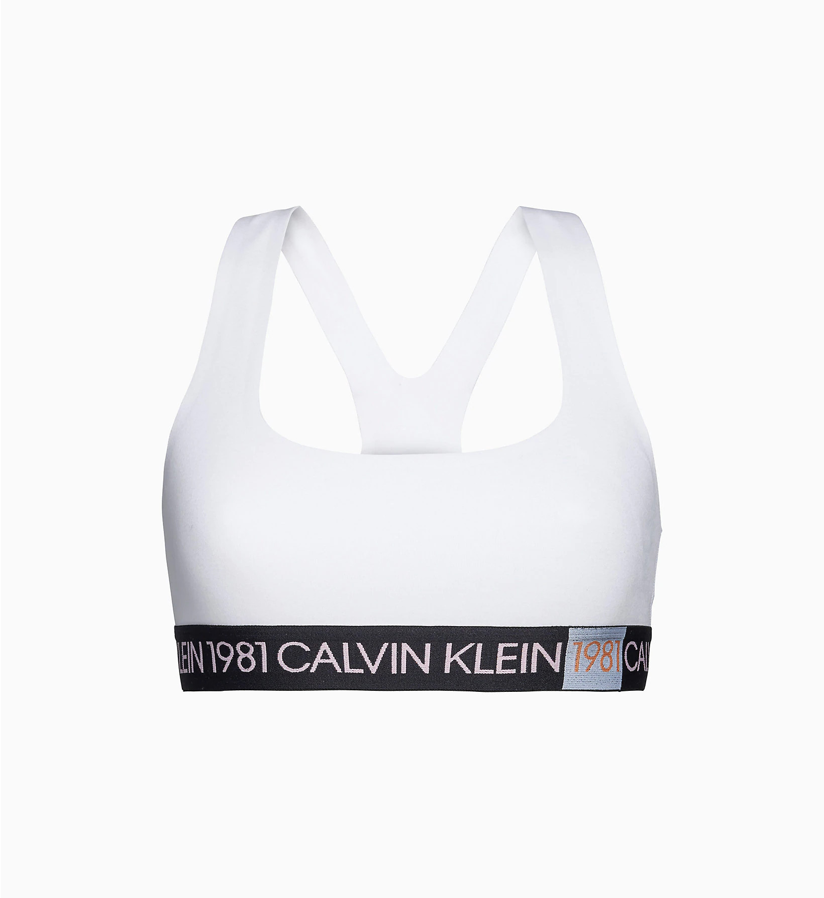 Podprsenka bez kostice QF5577E-100 bílá - Calvin Klein bílá XS