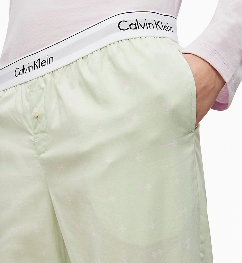 Dámské pyžamové kalhoty model 17509611 zelená L Zelená - Calvin Klein