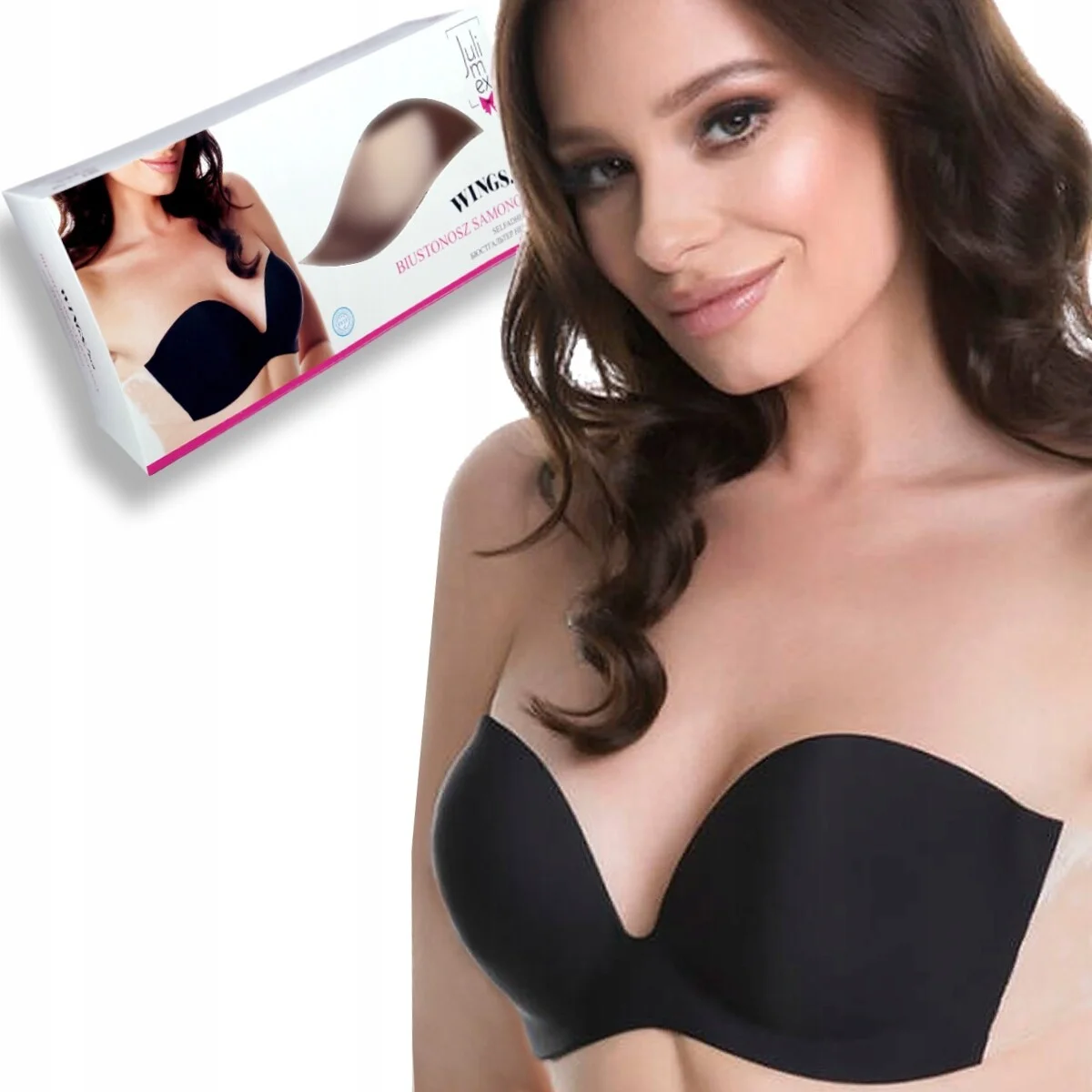 Samodržící dámská podprsenka Wings-Bra - Julimex černá D (obrázek 5)