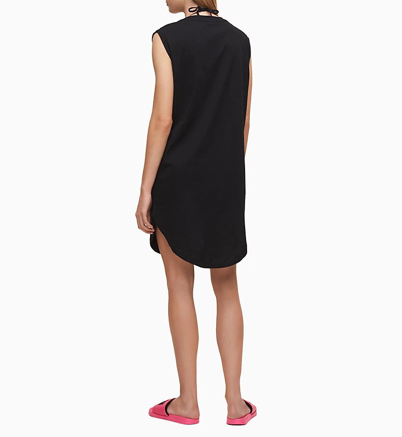 Plážové šaty KW0KW01008-BEH černá - Calvin Klein černá S