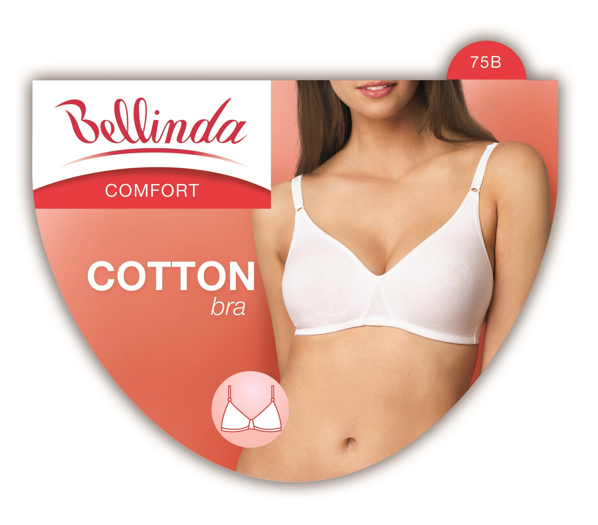 Dámská podprsenka COTTON BRA tělová - BELLINDA tělová 85B