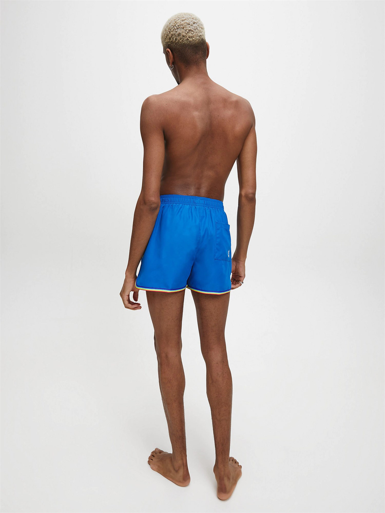 Pánské plavecké šortky model 9045444 modrá - Calvin Klein Velikost: M, Barvy: Modrá