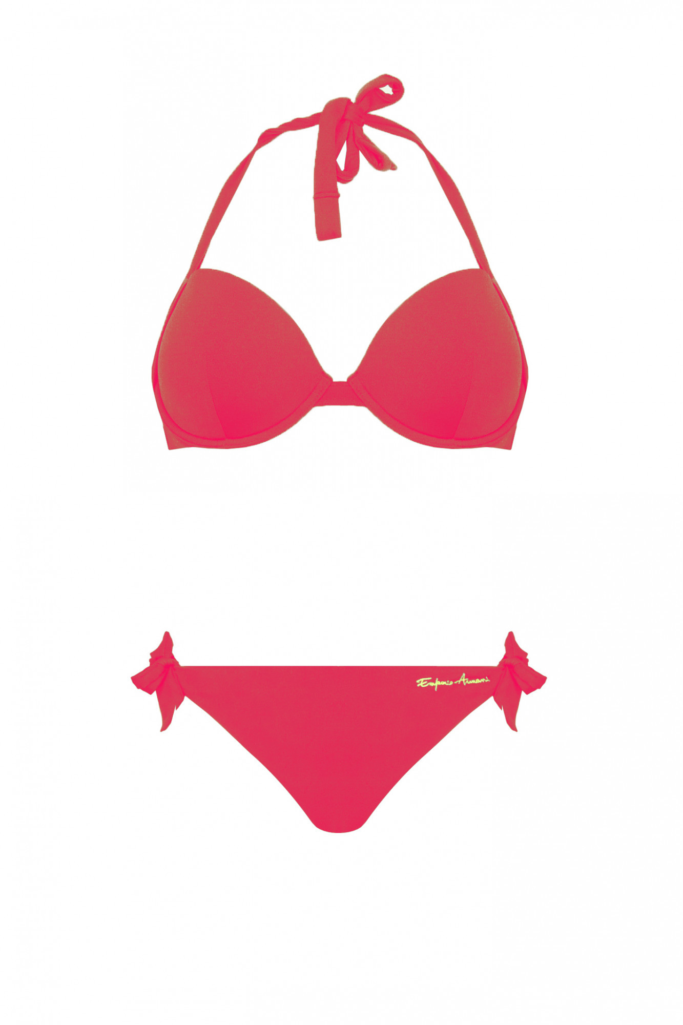 Dámské dvoudílné plavky růžová růžová XS model 15018993 - Emporio Armani