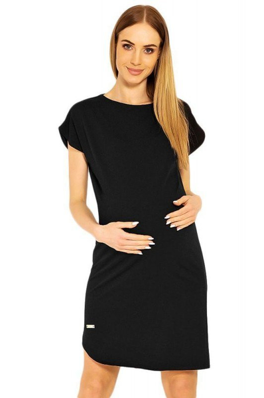 Dámské těhotenské šaty model 9009184 černá XXL - PeeKaBoo